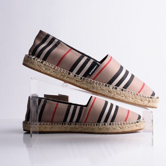 Burberry Womens Alport Icon Stripe Espadrilles Loafers Shoes Sz EU 40 US 10 - Picture 7 of 9